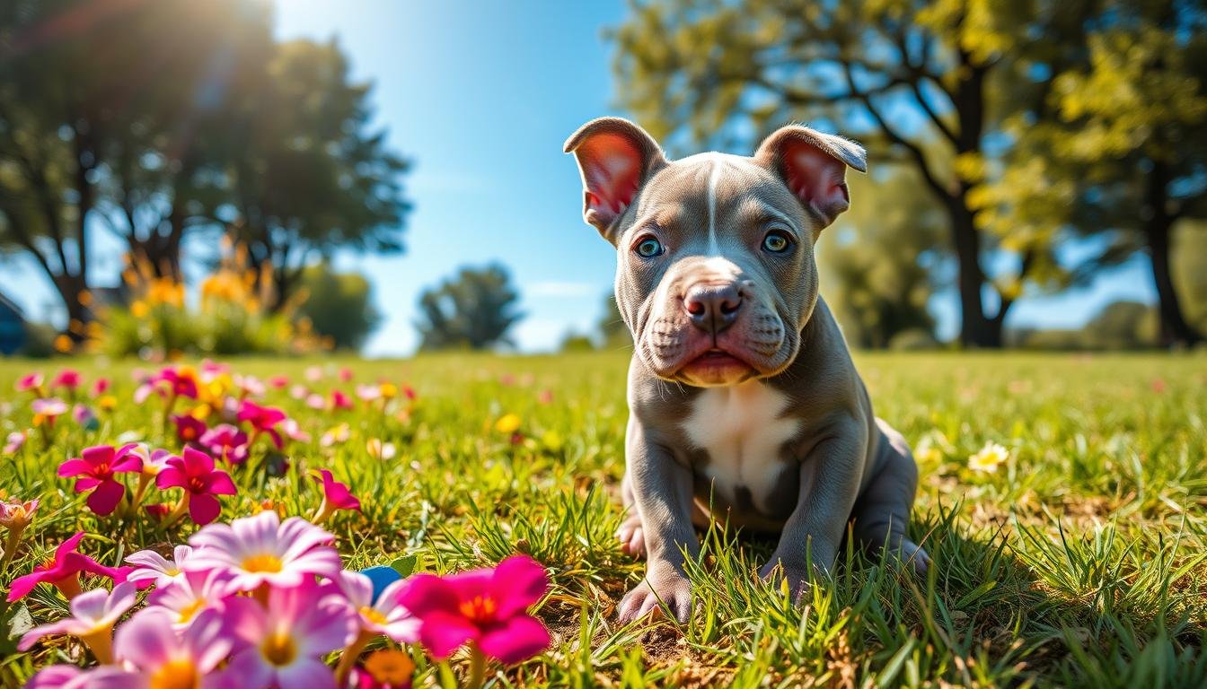 Blue nose pitbull puppy